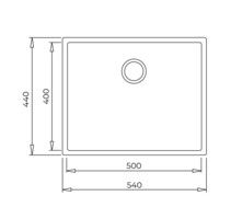 Мойка из искусственного камня Teka SQUARE 50.40 TG каменно-серый 115230021-2