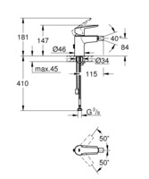 Смеситель для биде Grohe DN 15S-Size Start однорычажный 32281002-3