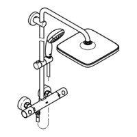 Душевая система Grohe Vitalio Start System 250 Cube с термостатом для настенного монтажа 26697000-8
