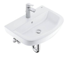 Набор Grohe Bau Ceramic раковина 55, смеситель Start Edge и сифон 39471000-0