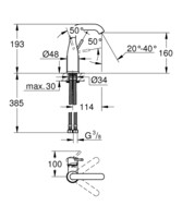 Смеситель для умывальника Grohe Essence New 23463001-2