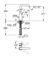 Смеситель для умывальника Grohe Essence New 23541001-1