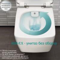 Комплект унитаз подвесной Vitra Shift Rim-ex и сиденье Slim с микролифтом 7742B003-0075+191-003-009-3