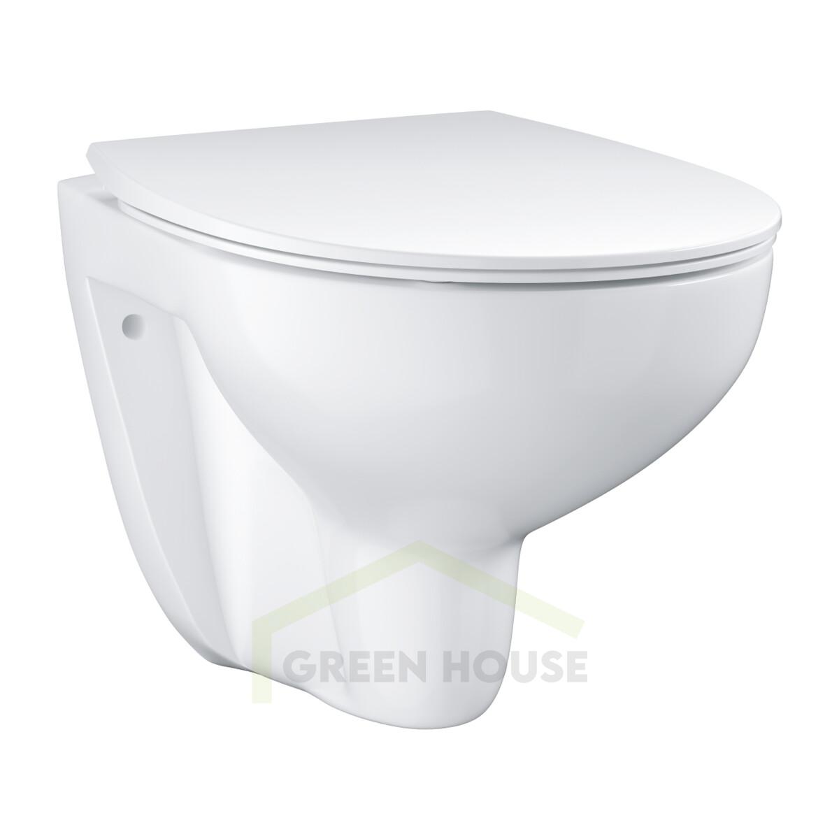 Унитаз подвесной Grohe QuickFix Bau Ceramic с сиденьем 39899000