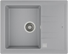 Мойка из искусственного камня Teka STONE 45 S-TG 1B 1D серый металлик (автоматический слив) 115330049-0