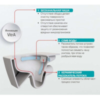 Унитаз подвесной Vitra Metropole Rim-ex 7672B003-1086-5