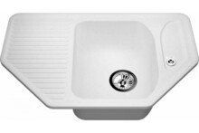 Мойка из искусственного камня Vigro Vigronit VG601 белый 777х485х180 151028-0