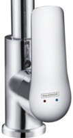 Смеситель для кухни Maxonor  гибкий излив с гайкой, красный/хром MN70112-6-2