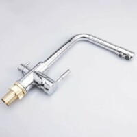 Смеситель для кухни Maxonor  с подключением фильтра питьевой воды с гайкой, хром MN4352-1