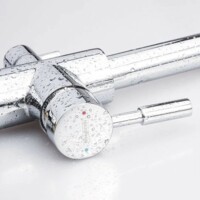 Смеситель для кухни Maxonor  с подключением фильтра питьевой воды с гайкой, хром MN4352-4