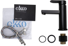 Смеситель для умывальника Ekko  черный E1081-8-4