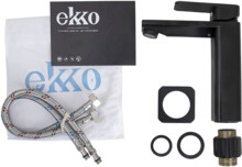 Смеситель для умывальника Ekko  черный E1082-8-4