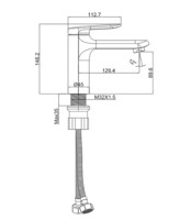 Смеситель для умывальника Maxonor  хром MN1071-5