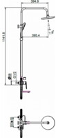 Душевая система Maxonor  хром MN2471-5