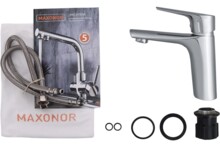 Смеситель для умывальника Maxonor  хром MN1073-4