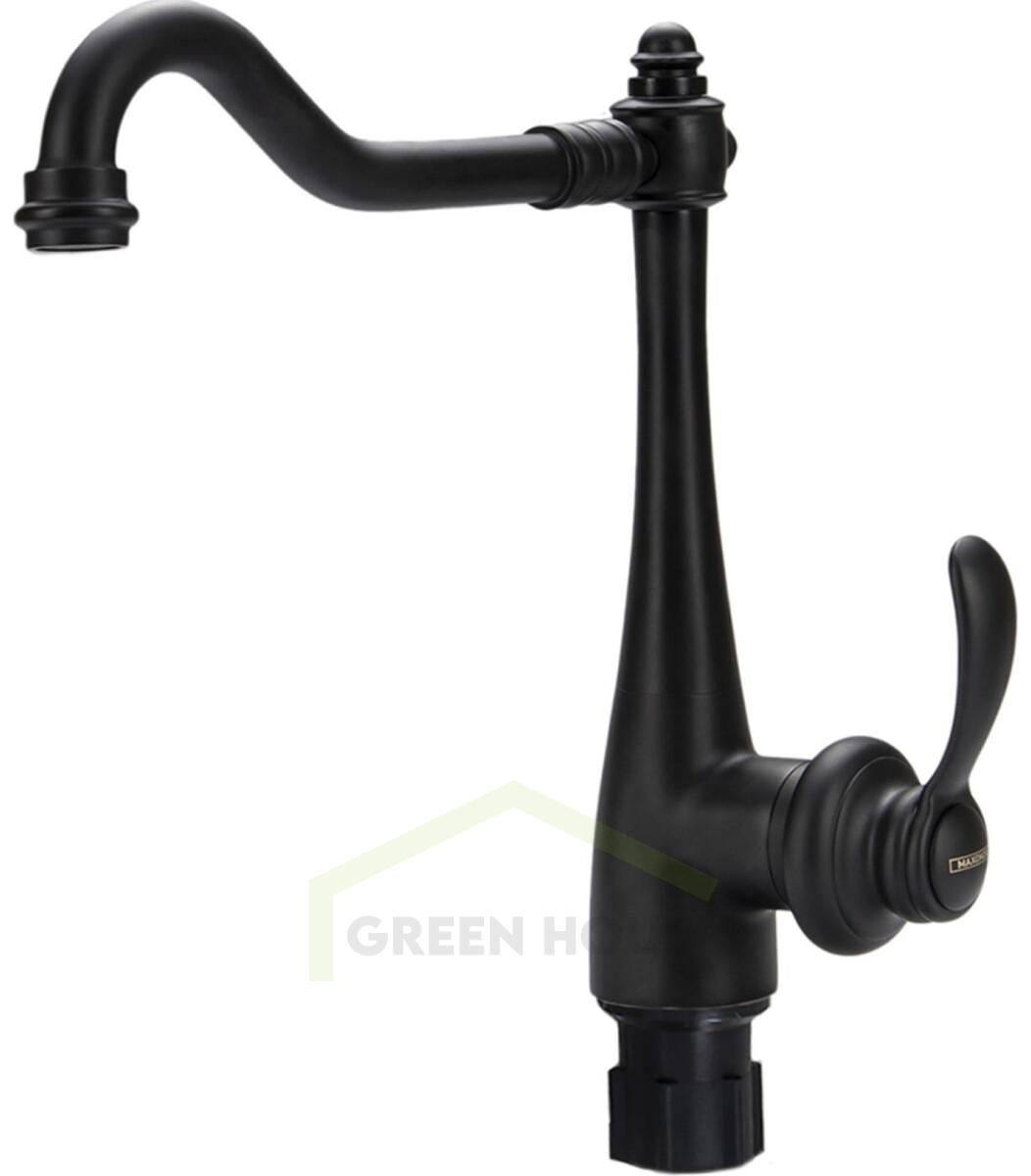 Смеситель для кухни Maxonor  черный MN4076-7