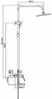 Душевая система Maxonor  хром MN2478-6