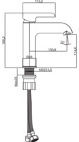 Смеситель для умывальника Maxonor  черный MN1081-7-5