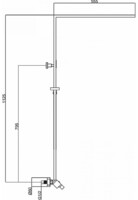 Душевая система Maxonor  черный MN2489-7-7