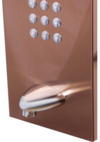 Душевая панель Maxonor  с функцией гидромассажа, бронза MN2512-3