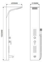 Душевая панель Maxonor  с функцией гидромассажа, черная MN2513-8