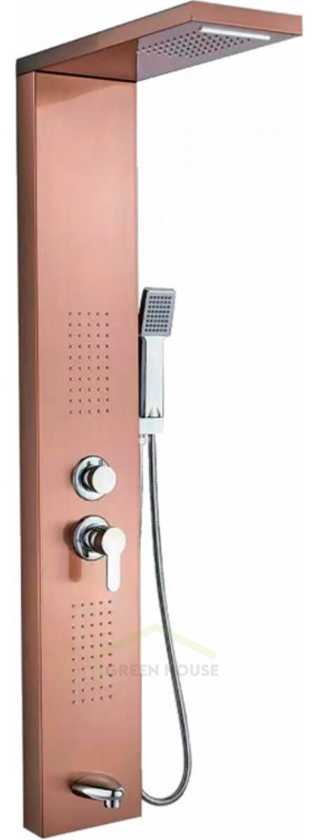Душевая панель Maxonor  с функцией гидромассажа, розово-золотая MN2522