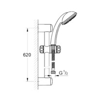 Душевой гарнитур Grohe Duo Tempesta 28591000-1