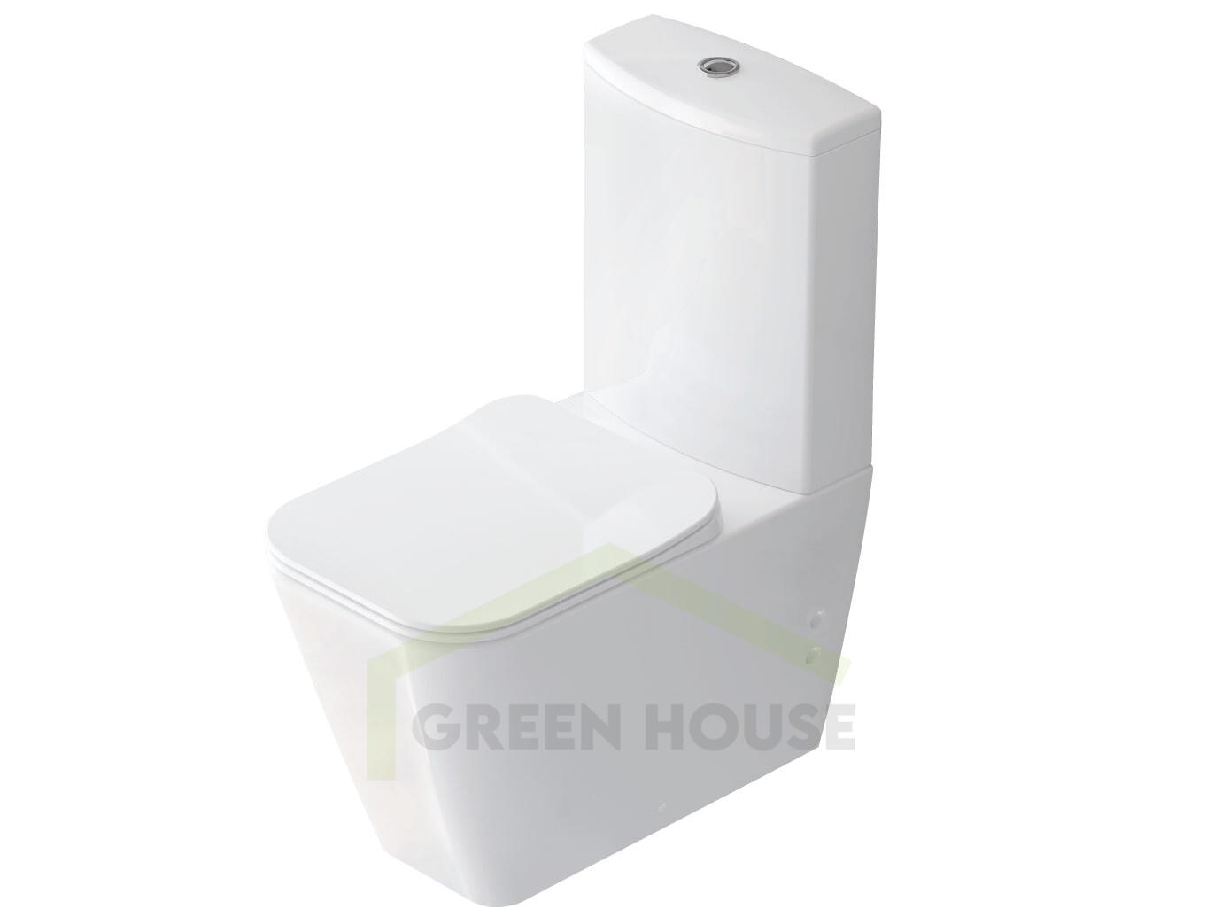 Унитаз-компакт Idevit Rimless Halley с сиденьем SoftClose Ultra Slim Antibacterial SETK3204-0316-001-1-6200