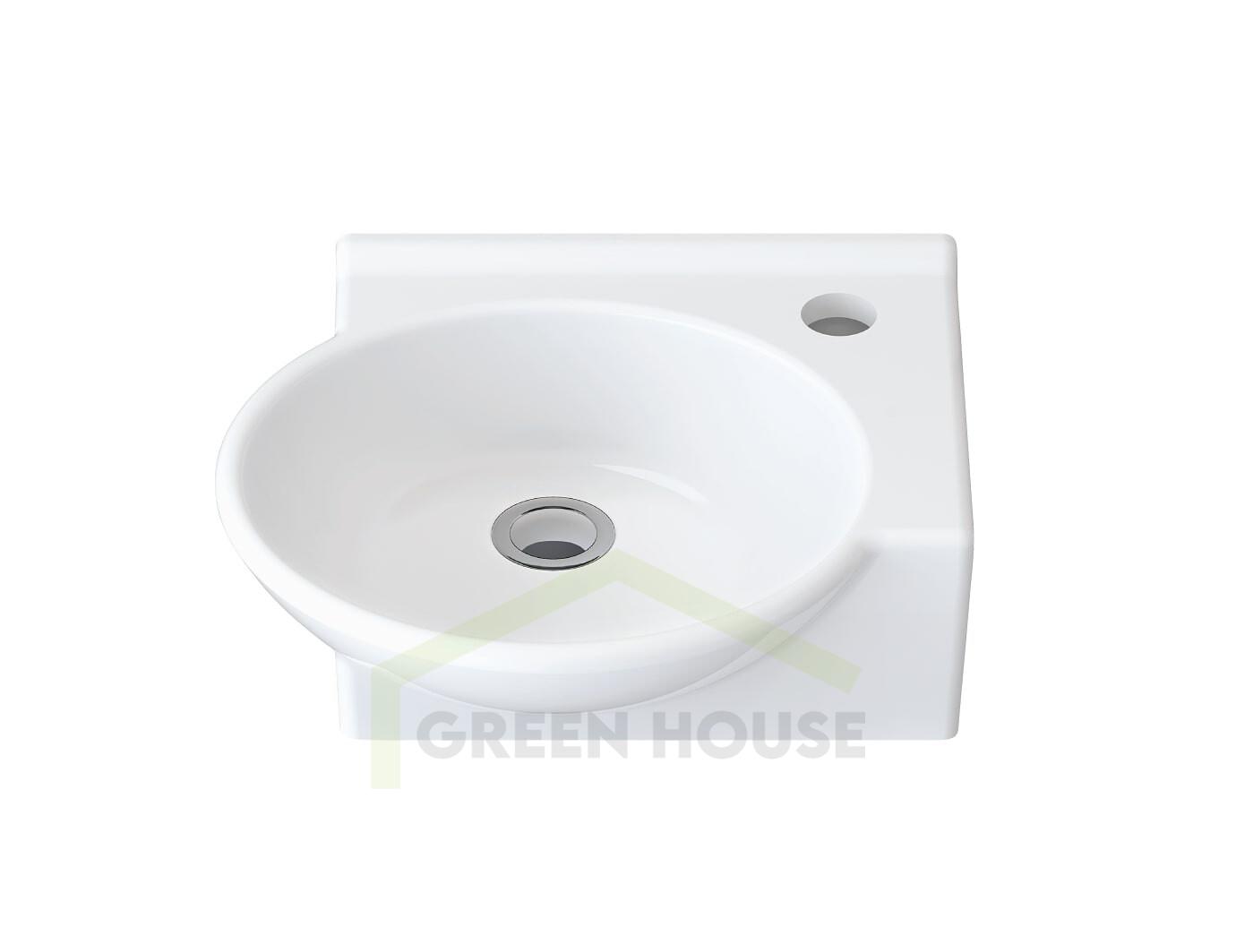 Умывальник Idevit Myra mini 33x36 с отверстием под смеситель справа K0201-0365-001-1-000
