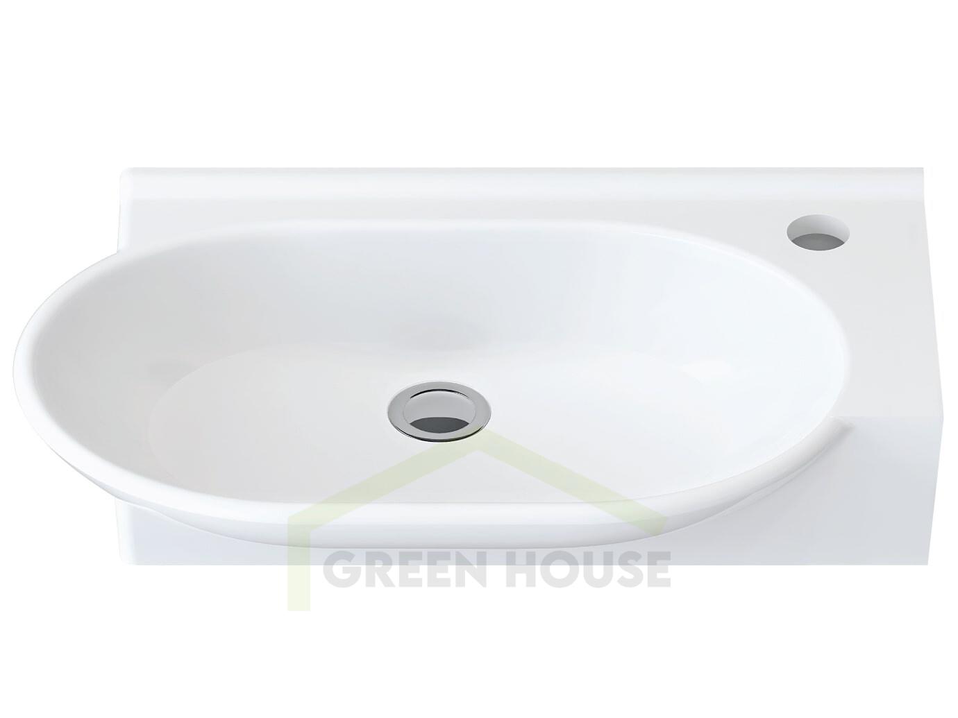 Умывальник Idevit Myra 26x50 с отверстием под смеситель K0201-2505-001-1-000