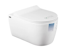 Унитаз подвесной Idevit Alfa с сиденьем Ultra Slim Antibacterial Duroplast Soft Close SETK3104-2616-001-1-6000-1