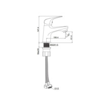 Смеситель для раковины Maxonor  хром MN1077-4