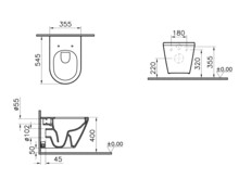 Унитаз подвесной с инсталляцией Vitra Комплект Interga Round L-box: унитаз + инсталляция + кнопка + сиденье микролифт 9004B003-7202-4