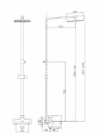 Душевая система Maxonor  сатин MN24803-5