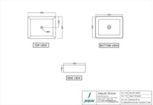 Умывальник Jaquar JDS, прямоугольная 53х42x14 JDS-WHT-25907N-1