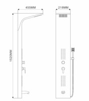 Душевая панель Maxonor с функцией гидромассажа MN2510-8