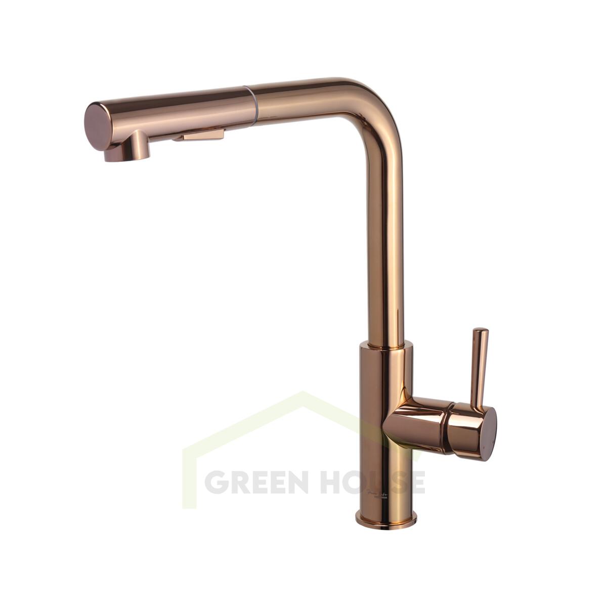 Смеситель для кухни Maxonor PURE LIFE SUPERIOR-16 роз золото PL4287-16