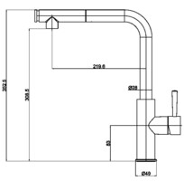 Смеситель для кухни Maxonor PURE LIFE SUPERIOR-16 роз золото PL4287-16-1