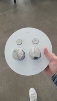 Блок управления встроенной душевой системы Maxonor PURE LIFE SALON хром/белое стекло PL8099-3