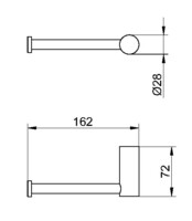 Держатель для туалетной бумаги Maxonor  PL1203-1-1