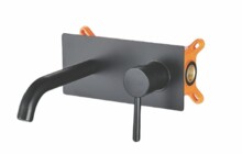 Встроенный смеситель для раковины Maxonor PURE LIFE SUPERIOR-7 черный PL7287-7-0