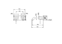 Встроен смеситель для раковины Maxonor PURE LIFE SUPERIOR-7 черный PL7387-7-1