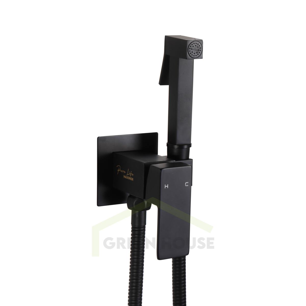 Гигиенический смеситель Maxonor PURE LIFE черный PL6504-7