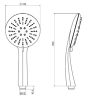 Душевая лейка Maxonor  PL12-1