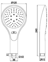 Душевая лейка Maxonor  PL13-1