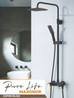 Душевая система Maxonor PURE LIFE BLISS черн/зол PL2483-5