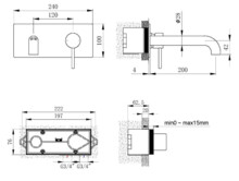 Смеситель встраиваемый Maxonor PURE LIFE Lucky PL14103.1-1