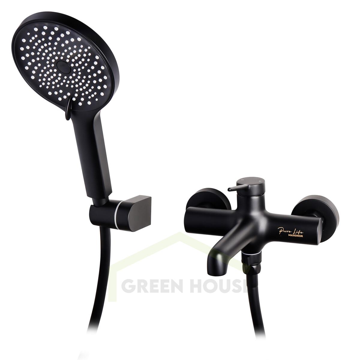 Смеситель для ванны Maxonor PURE LIFE GLAMOUR черный PL3294-7
