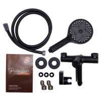 Смеситель для ванны Maxonor PURE LIFE GLAMOUR черный PL3294-7-6