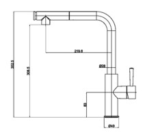 Смеситель для кухни Maxonor PURE LIFE SUPERIOR PL4287-1